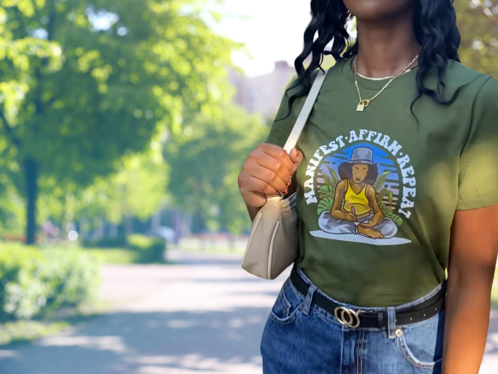 manifest affirm repeat womens tshirt