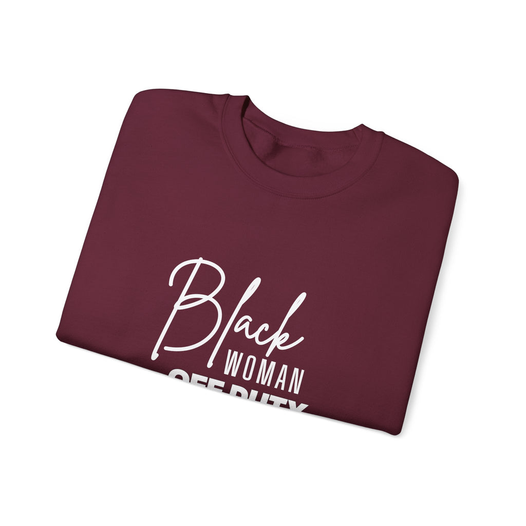 Black Woman Off Duty Sweatshirt