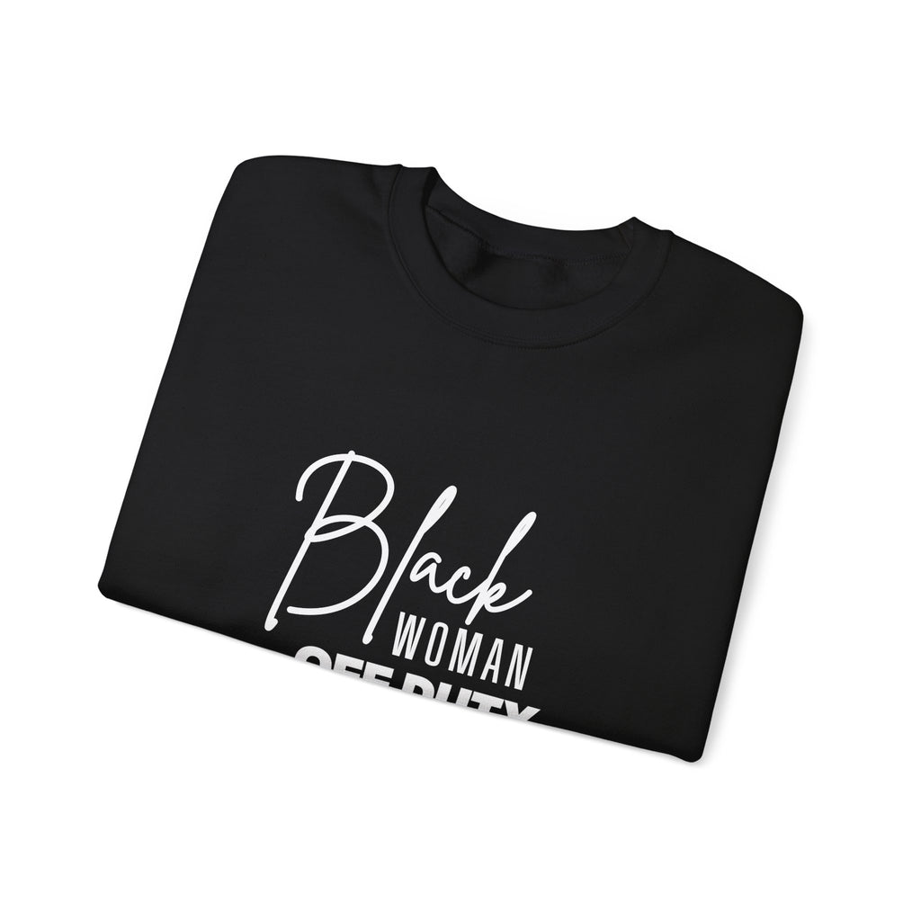 Black Woman Off Duty Sweatshirt
