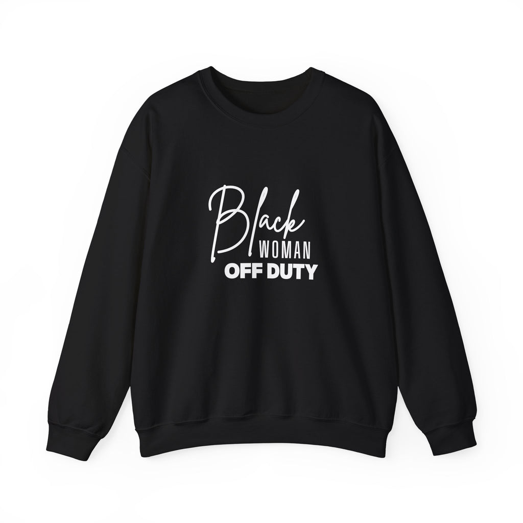 Black Woman Off Duty Sweatshirt