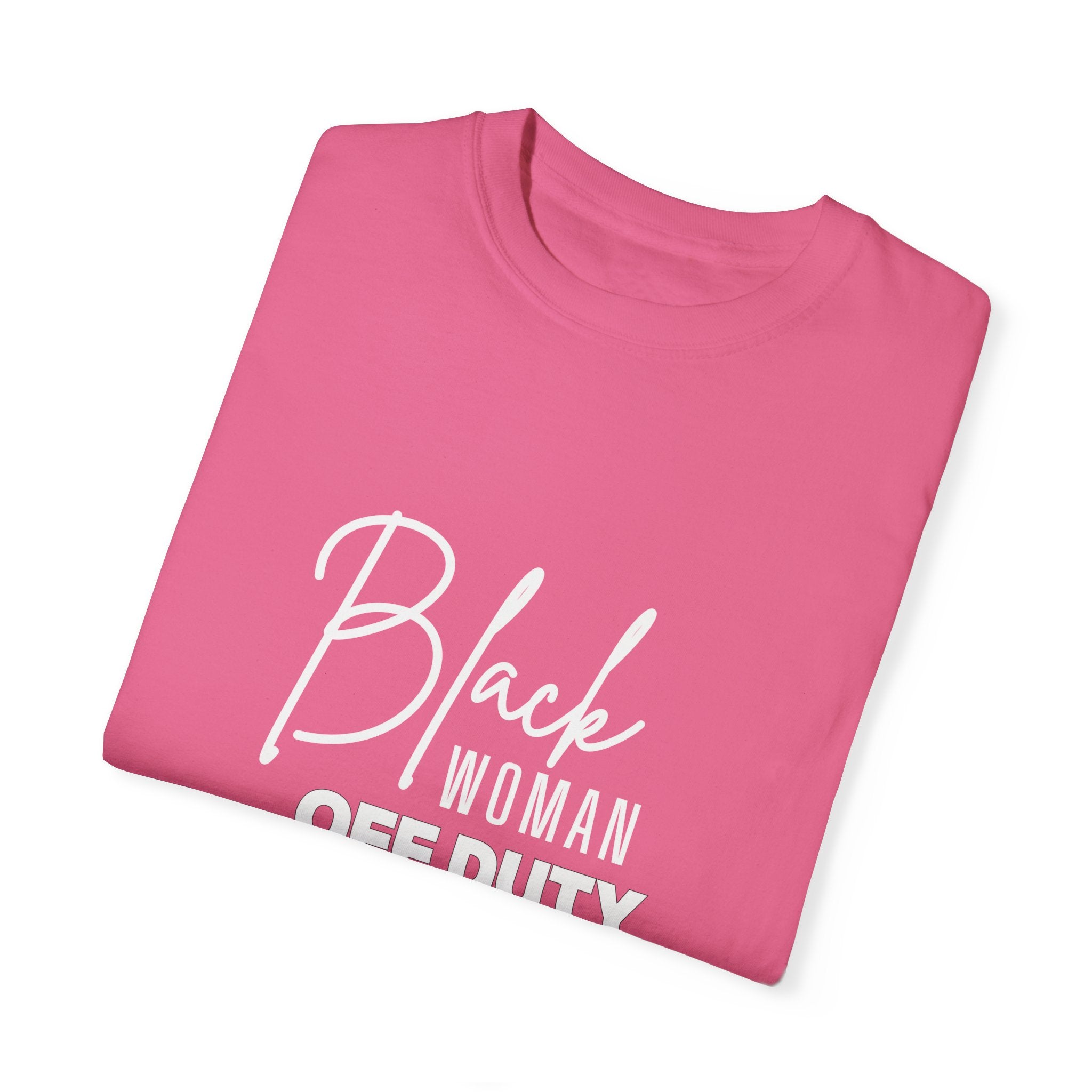 Black Woman Off Duty Shirt - Multiple Colors