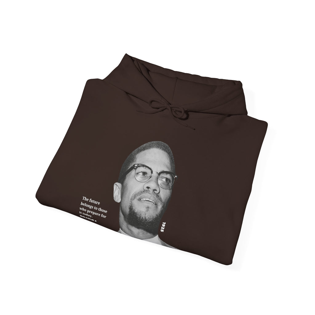 Malcolm X Hoodie - Black, Sand, or Chocolate Brown