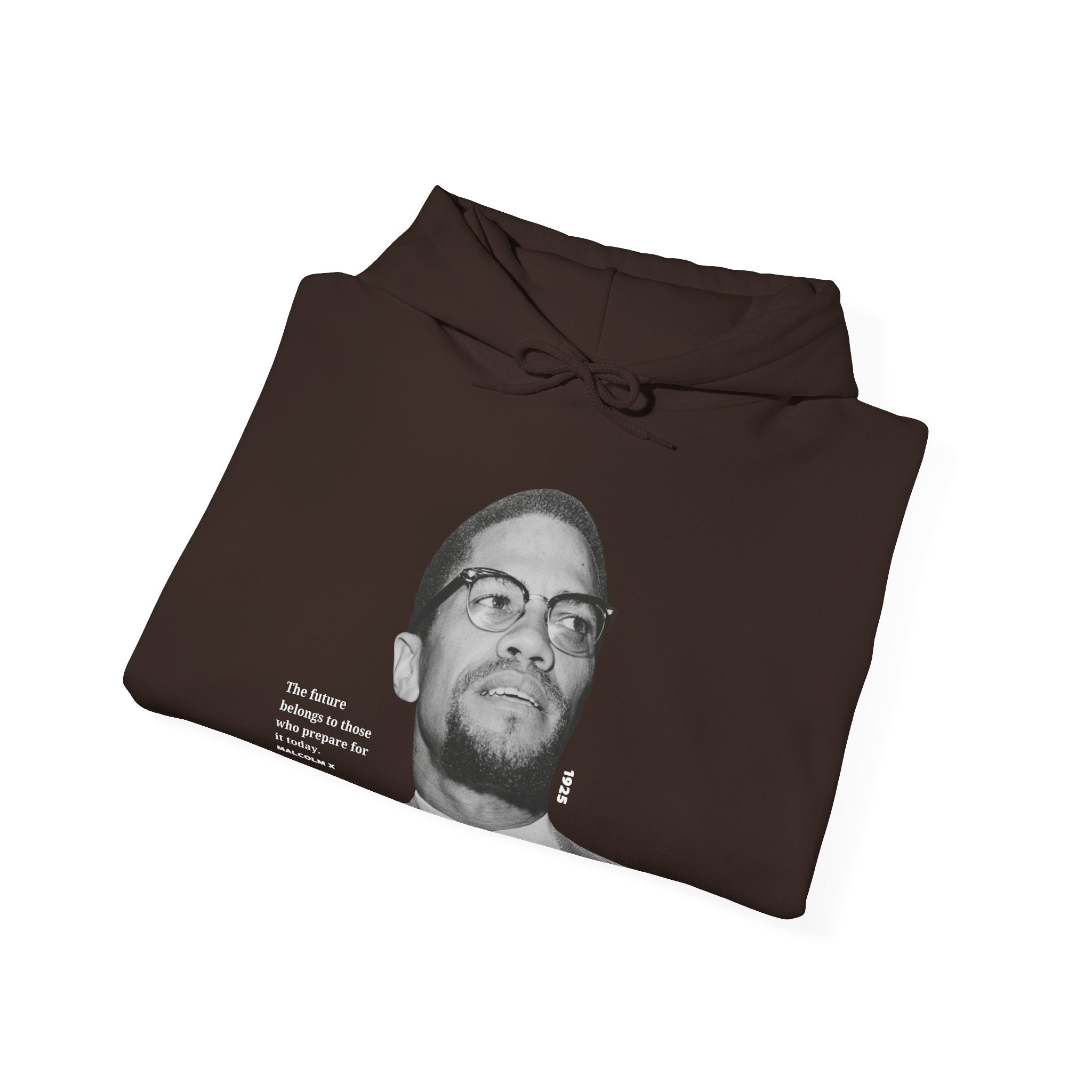 Malcolm X Hoodie - Black, Sand, or Chocolate Brown