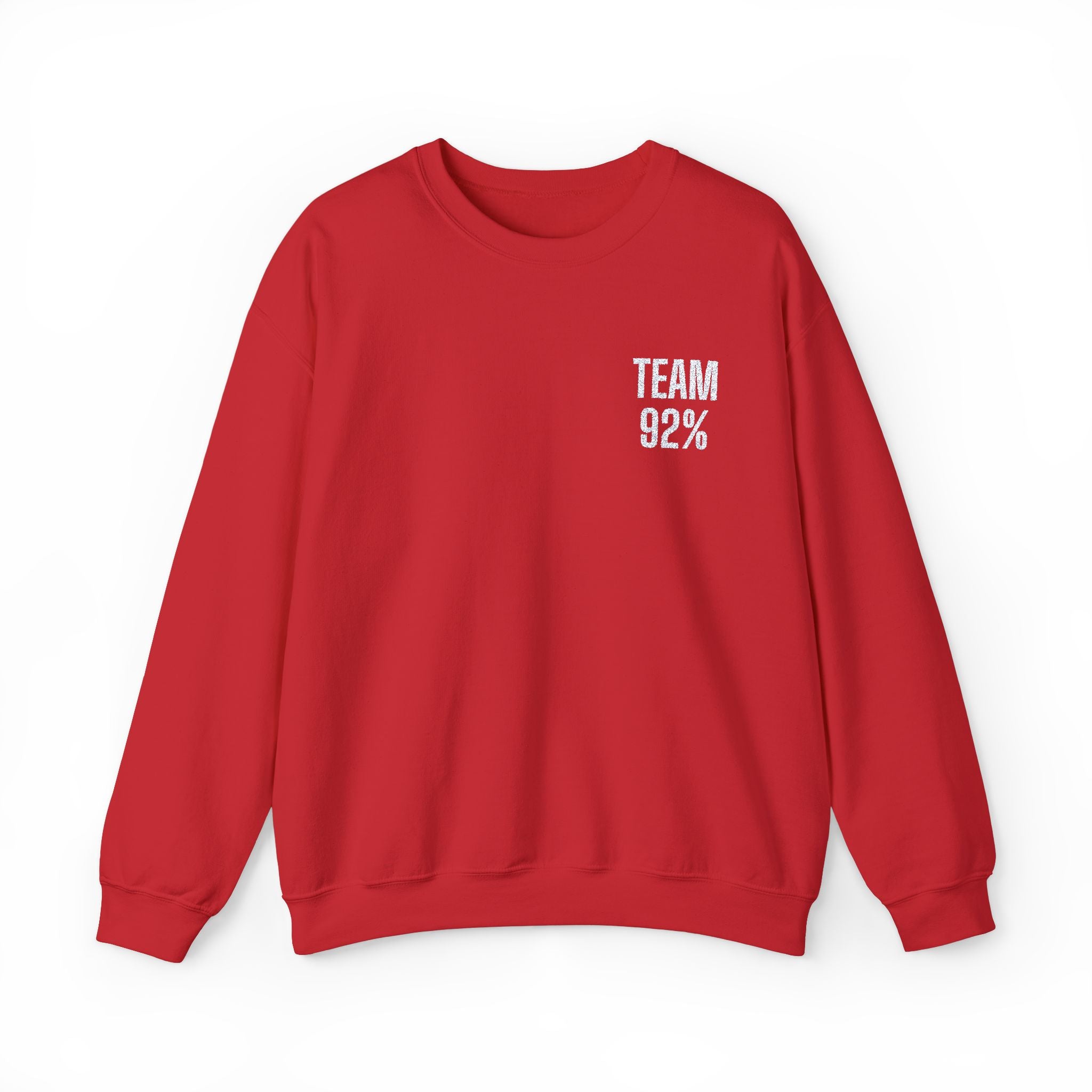 Team 92% Embroidered Sweatshirt