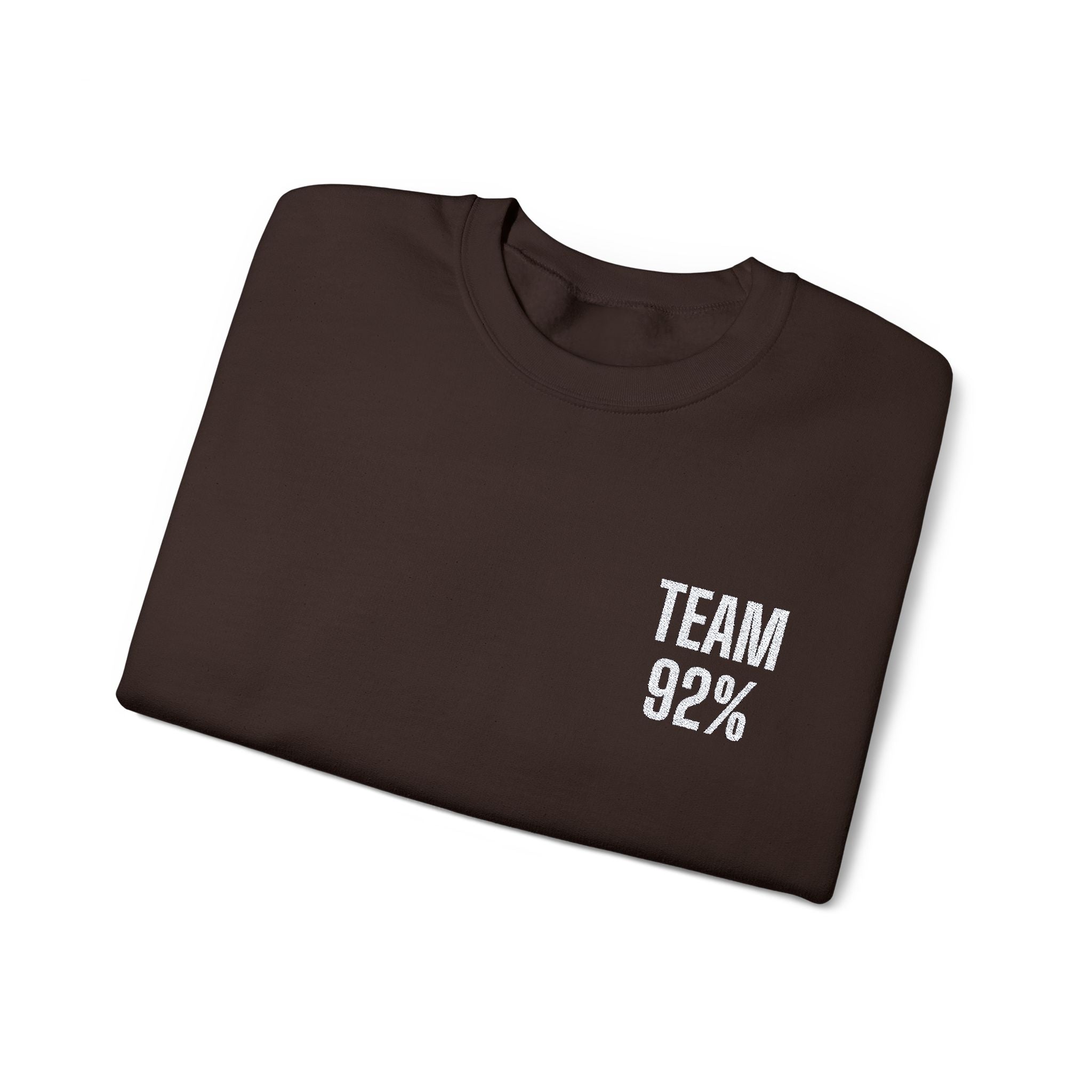 Team 92% Embroidered Sweatshirt