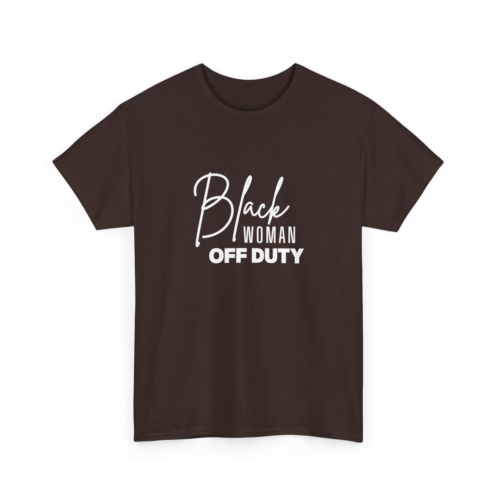 Black Woman Off Duty Shirt - Chocolate Brown