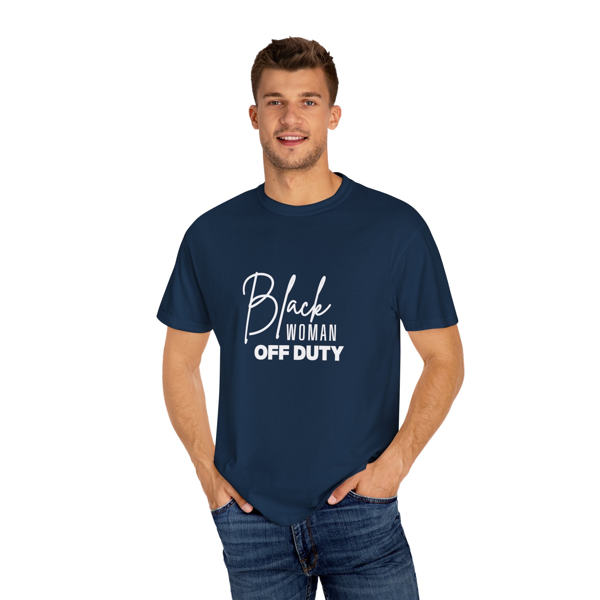 Black Woman Off Duty Shirt - Multiple Colors