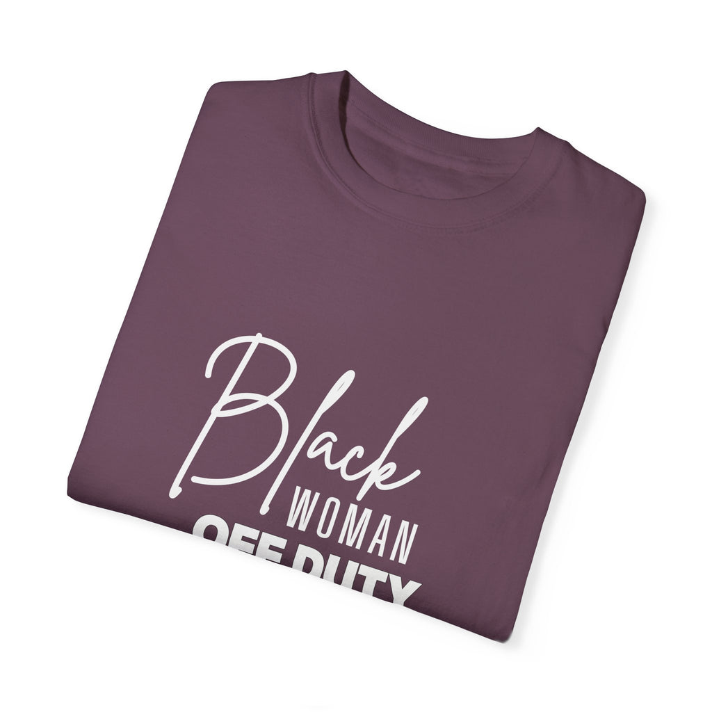 Black Woman Off Duty Shirt - Multiple Colors