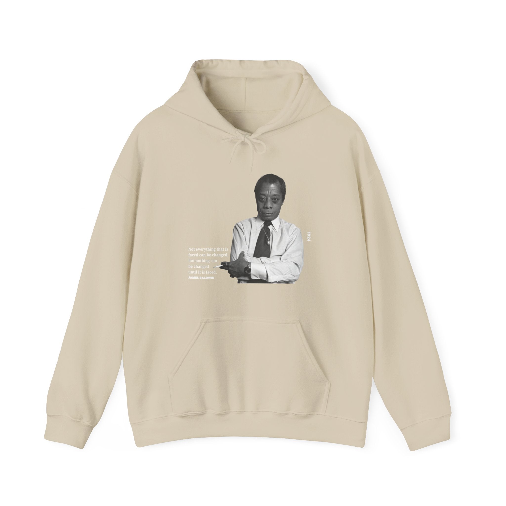 James Baldwin Hoodie - Black, Sand, or Chocolate Brown