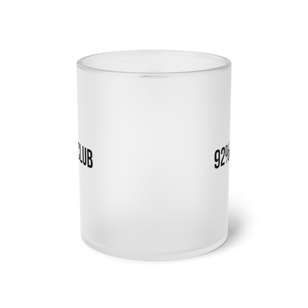 92 Percent Club Frosted Glass Mug
