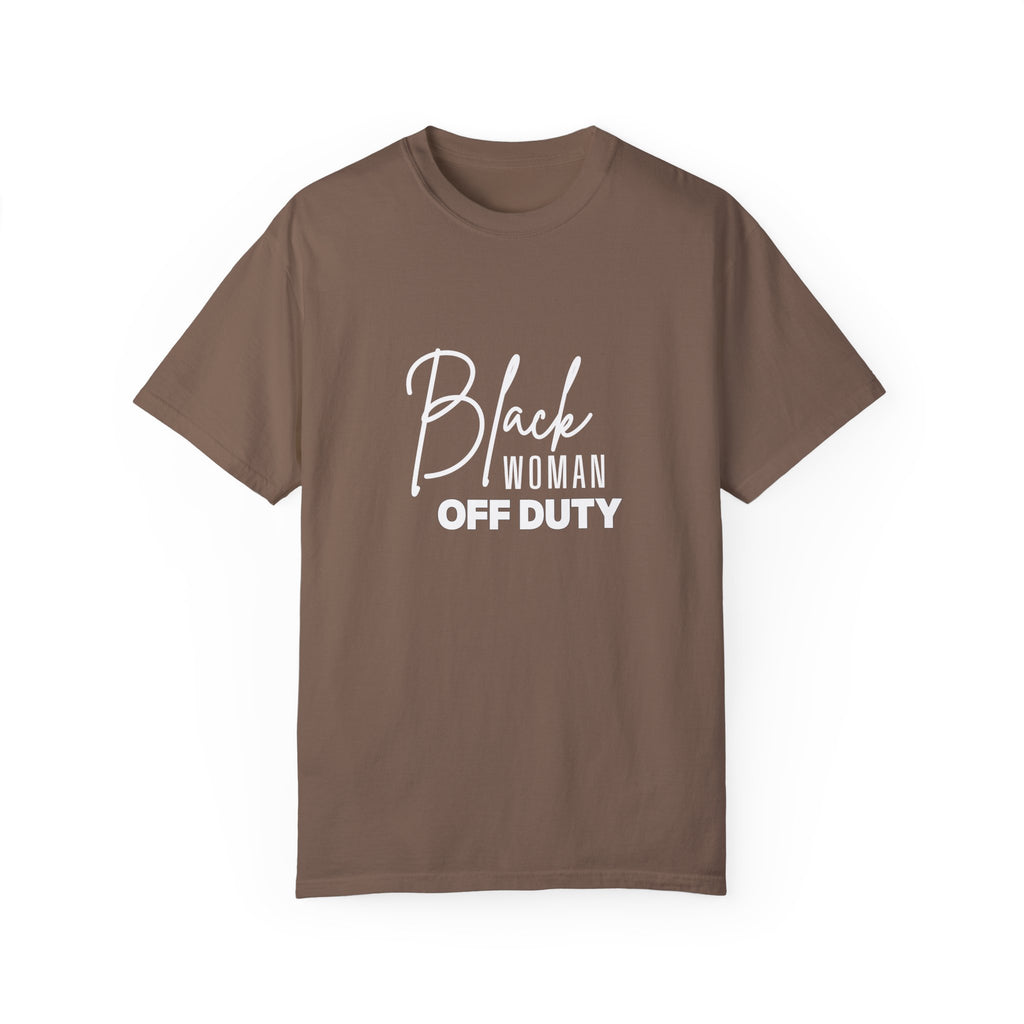 Black Woman Off Duty Shirt - Multiple Colors