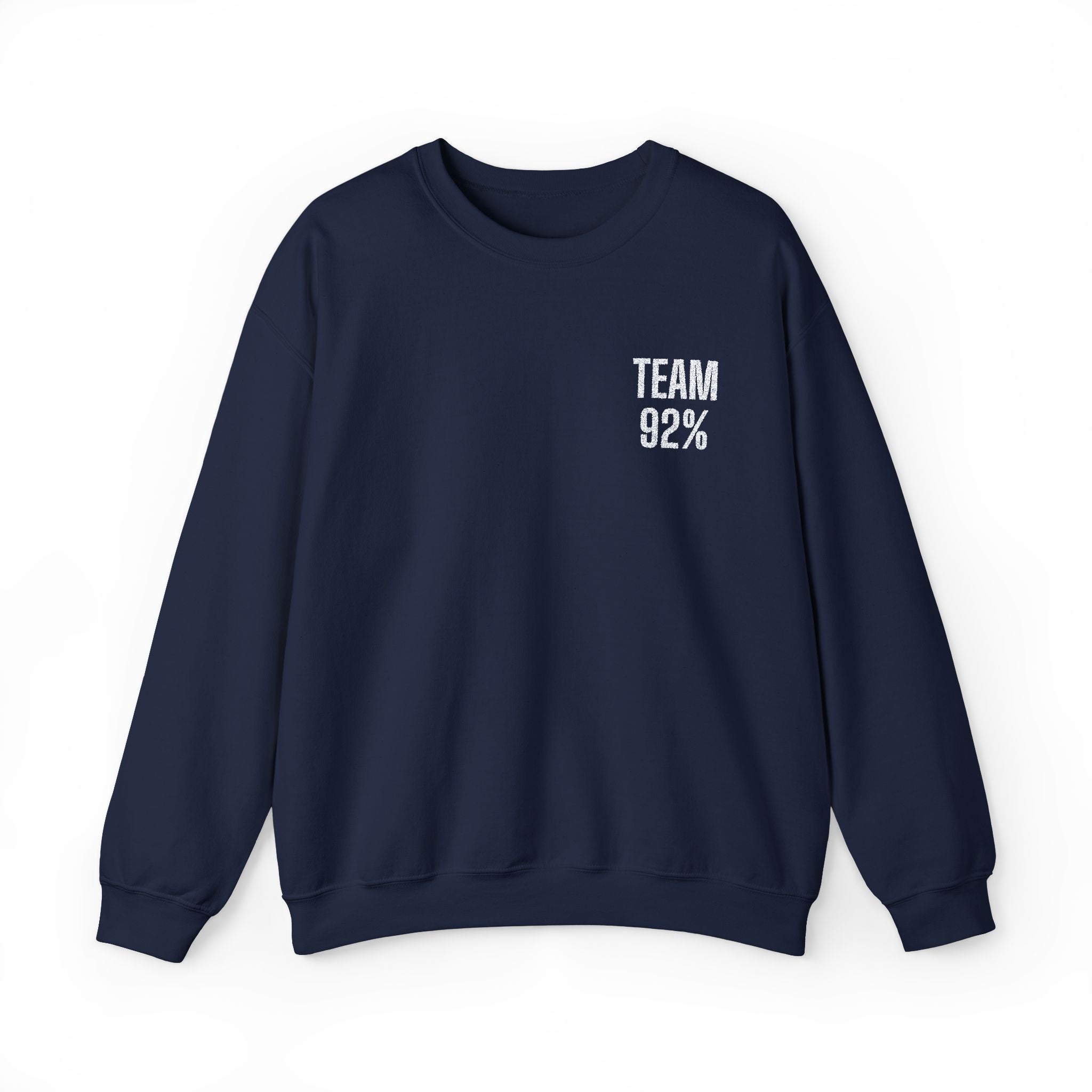 Team 92% Embroidered Sweatshirt
