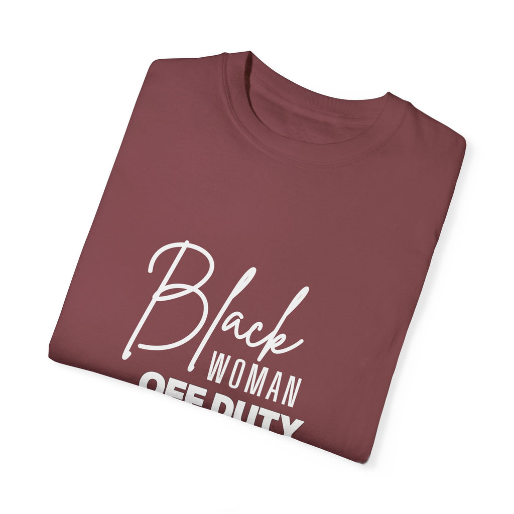 Black Woman Off Duty Shirt - Multiple Colors