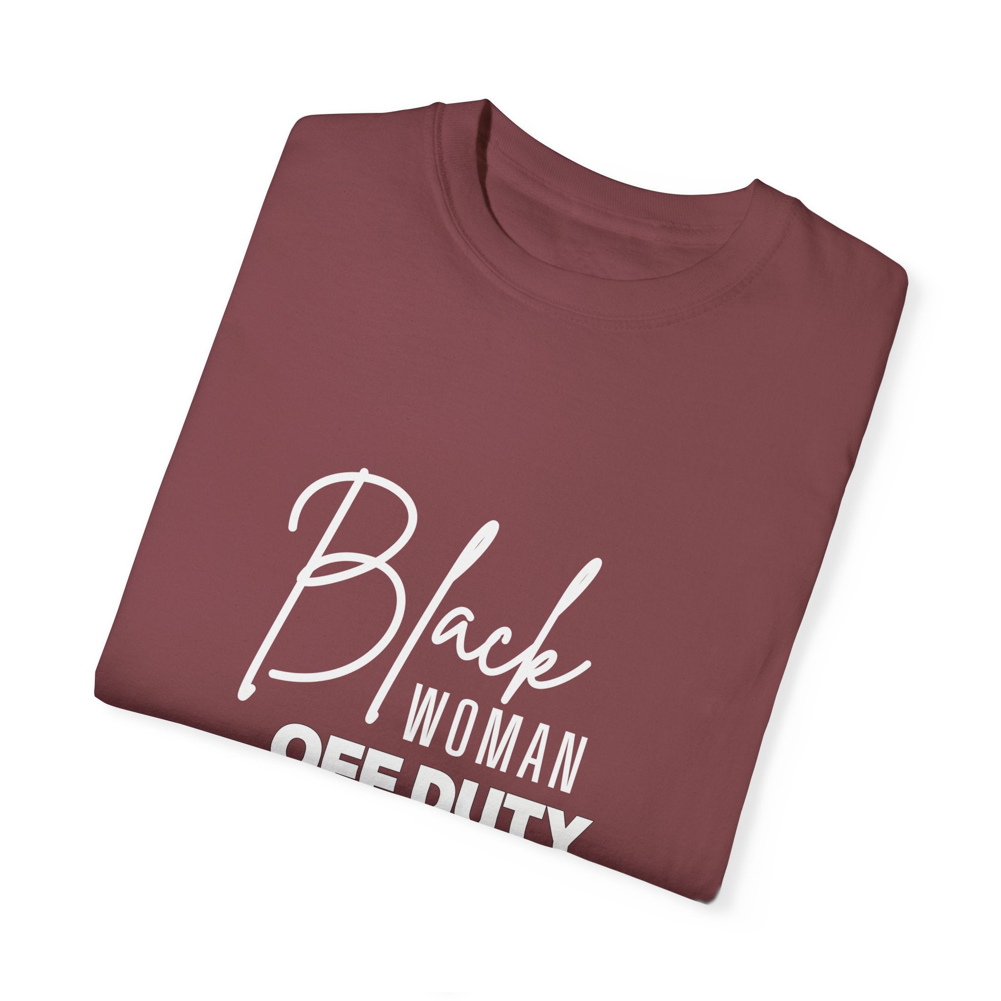Black Woman Off Duty Shirt - Multiple Colors
