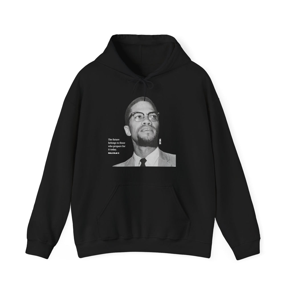 Malcolm X Hoodie - Black, Sand, or Chocolate Brown