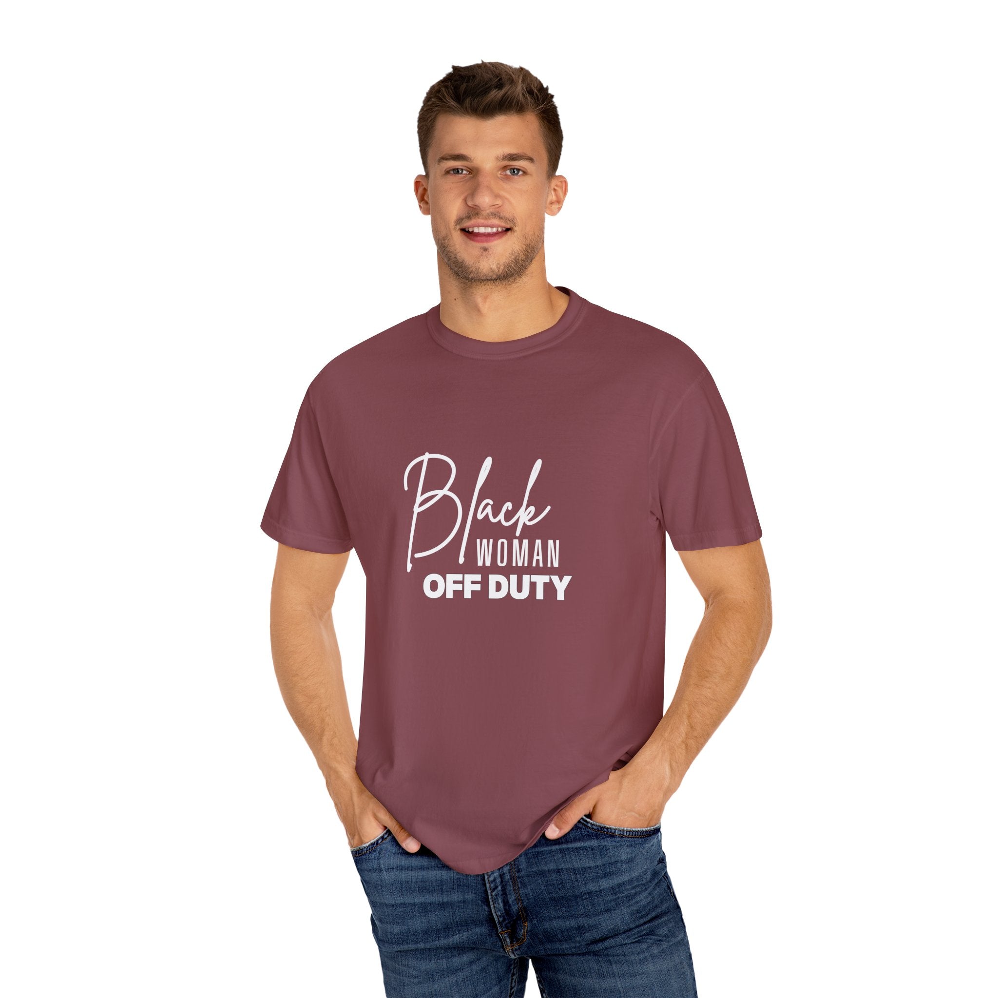 Black Woman Off Duty Shirt - Multiple Colors