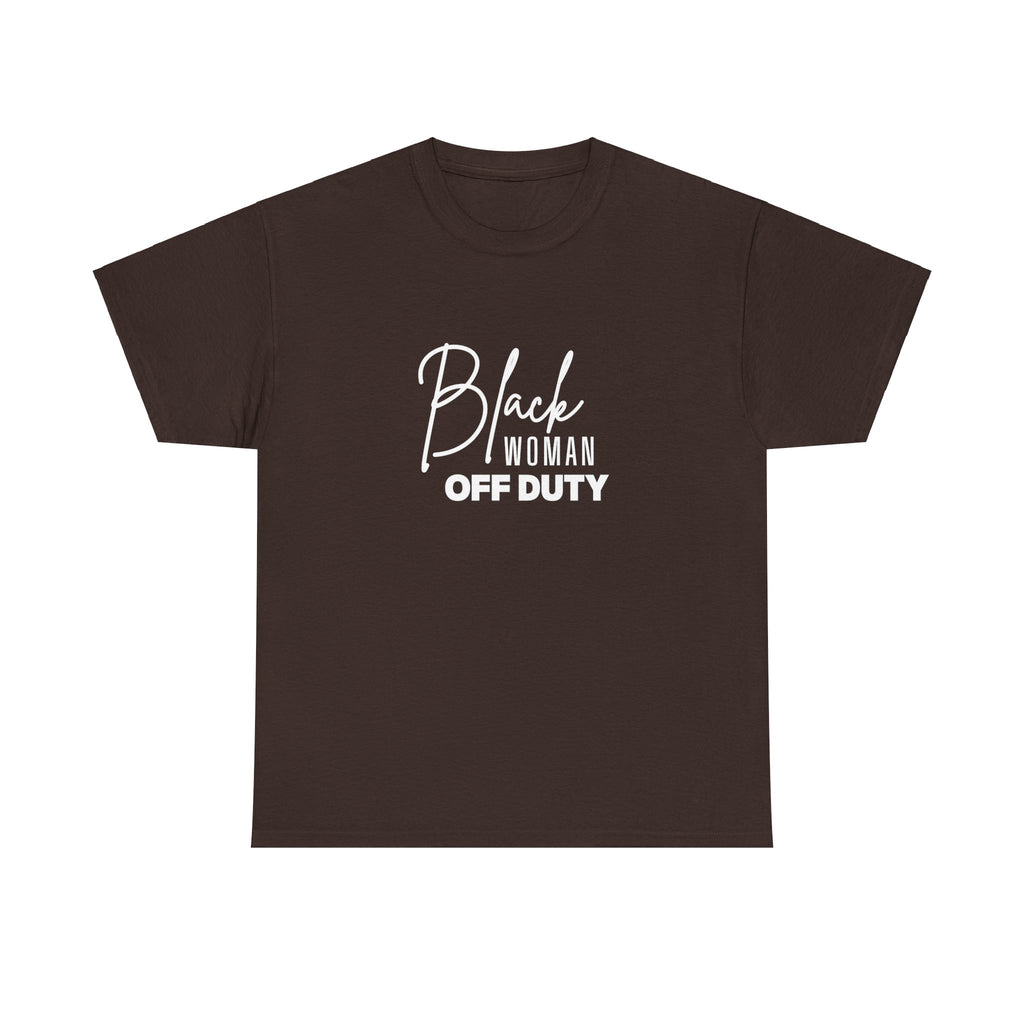 Black Woman Off Duty Shirt - Chocolate Brown