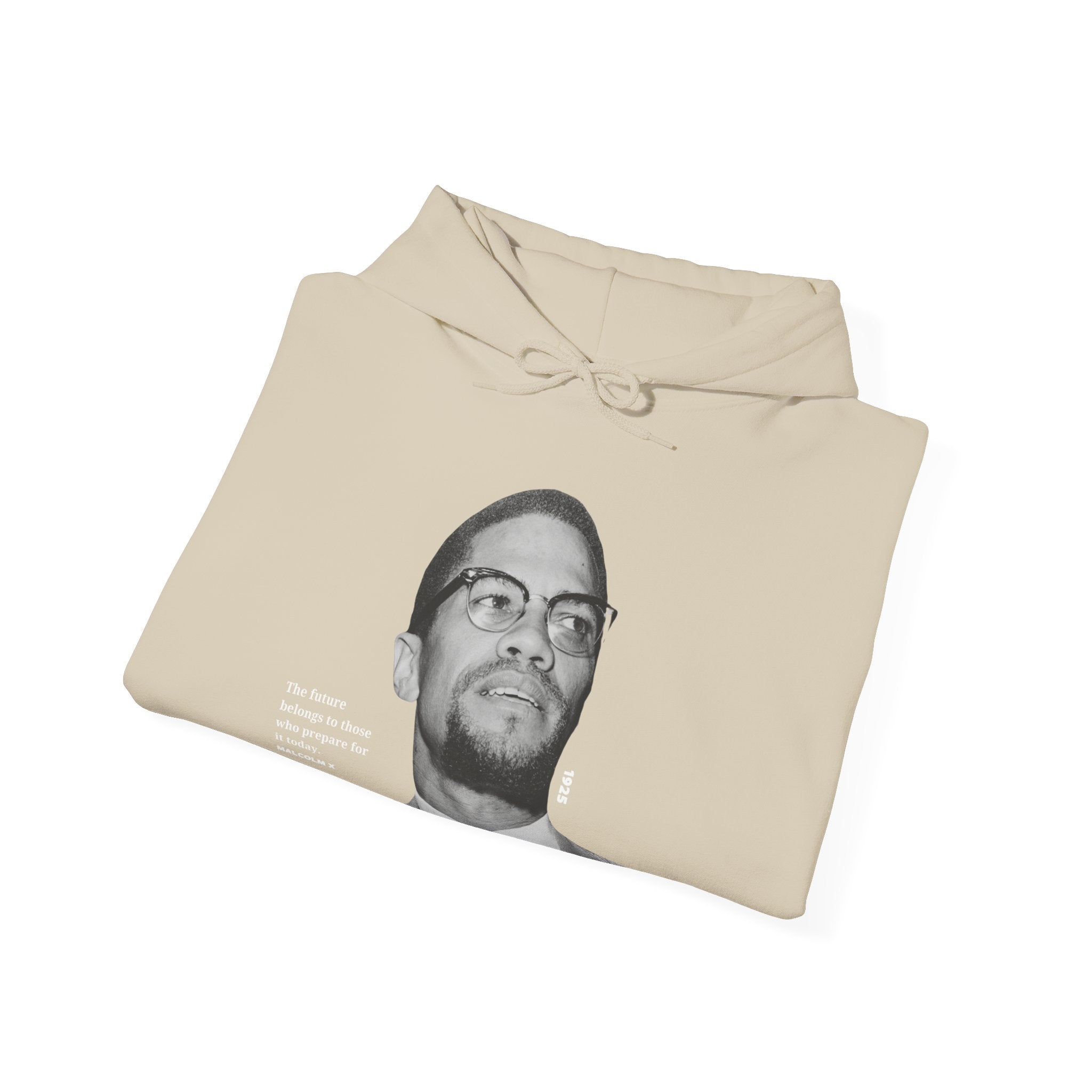 Malcolm X Hoodie - Black, Sand, or Chocolate Brown