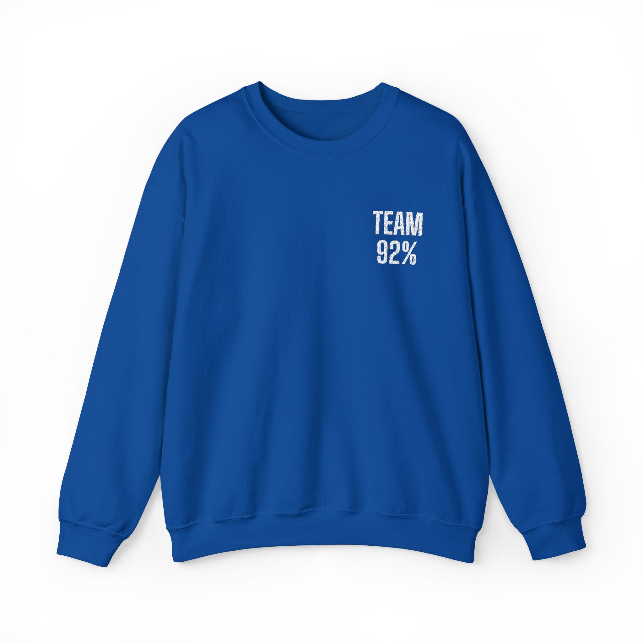 Team 92% Embroidered Sweatshirt