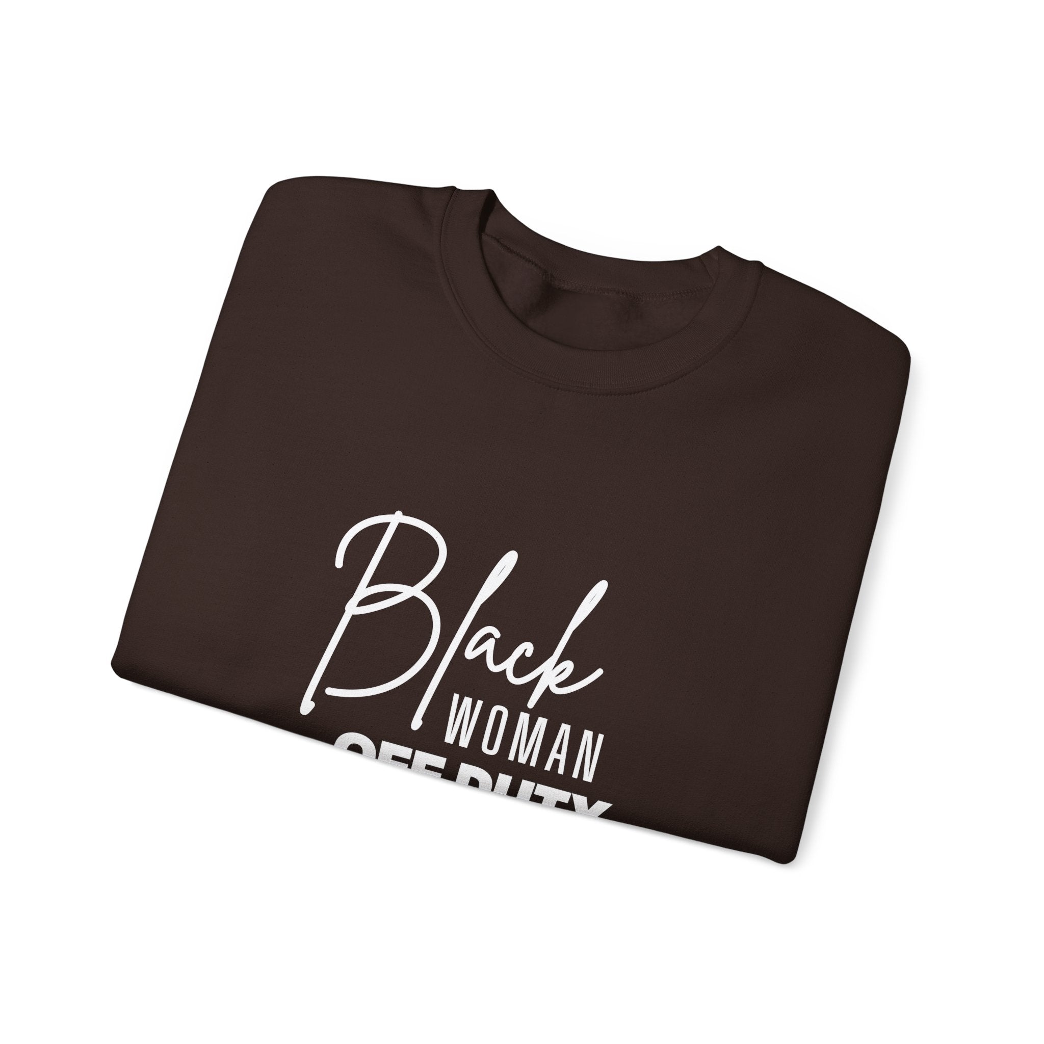 Black Woman Off Duty Sweatshirt