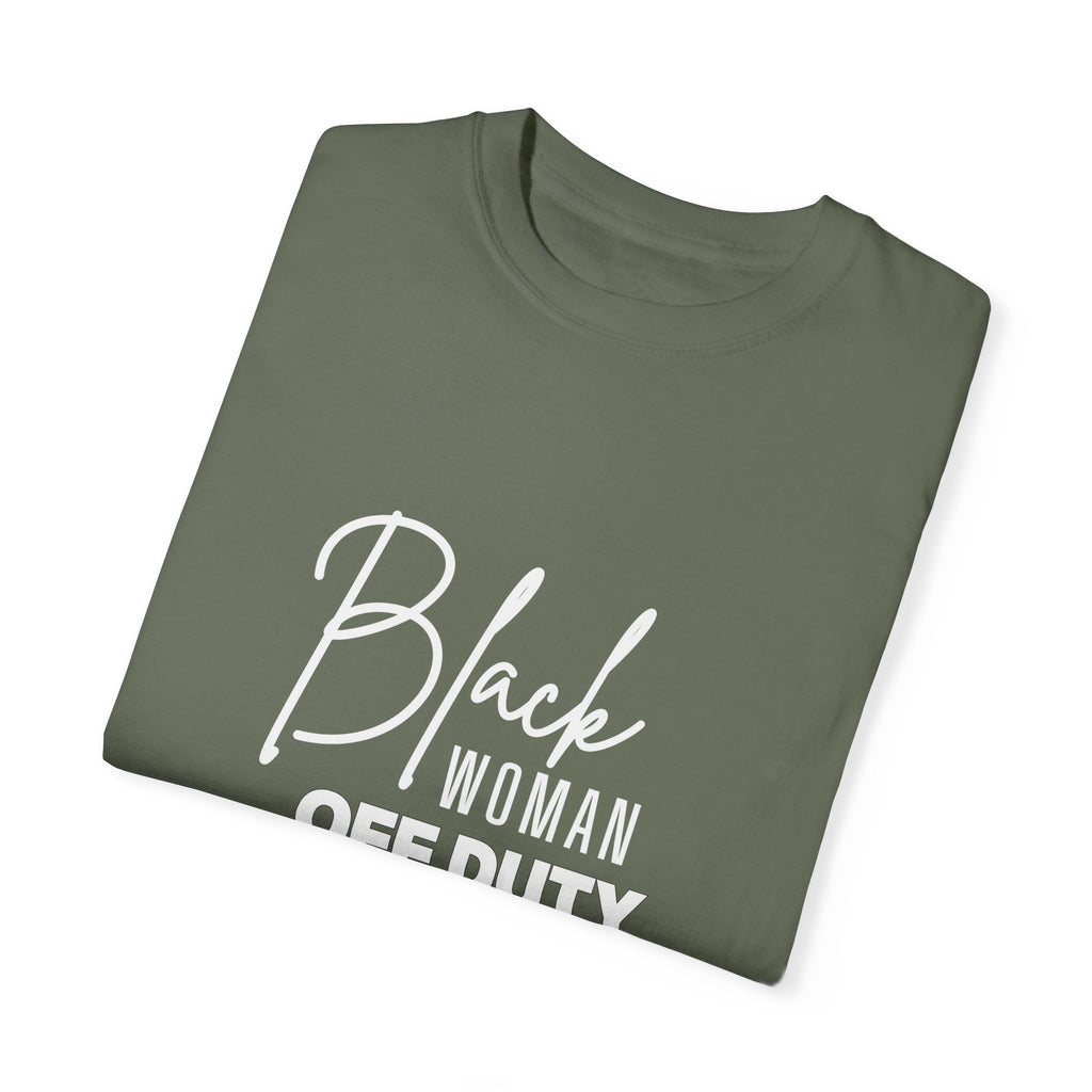 Black Woman Off Duty Shirt - Multiple Colors